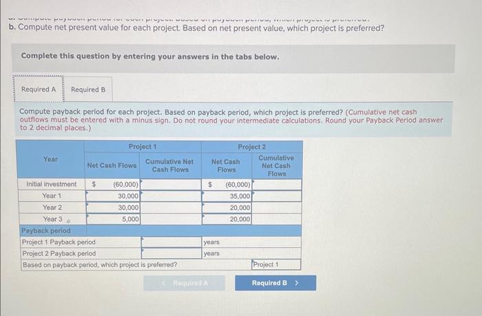 photos needed. thank you!!! Gonzalez Company is considering two new projects with