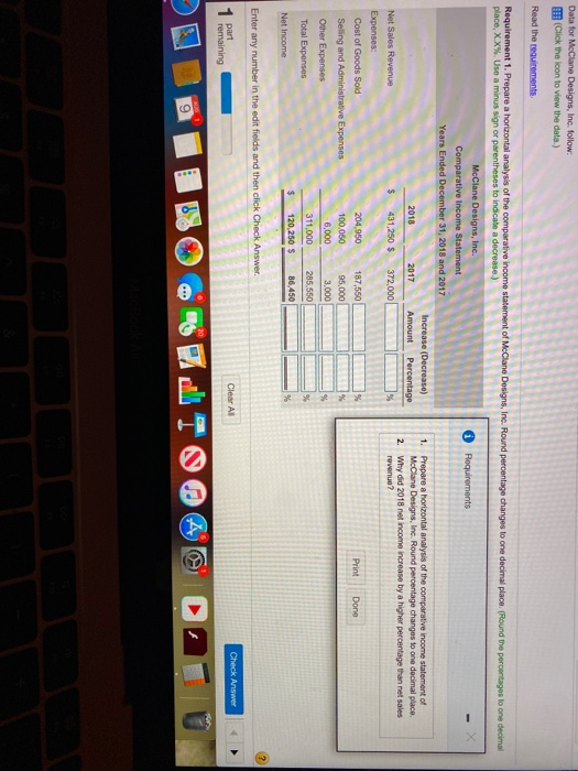 please complete all the requirements. thank you Data for McClane Designs, Inc.