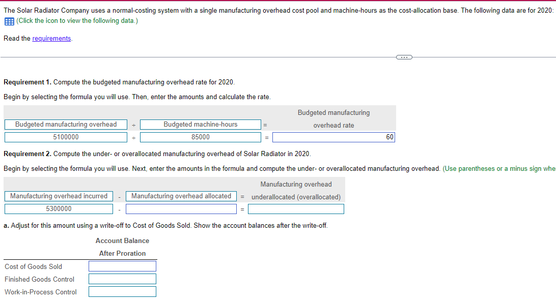 parts filled out but the rest i do not understand. thanks! Data