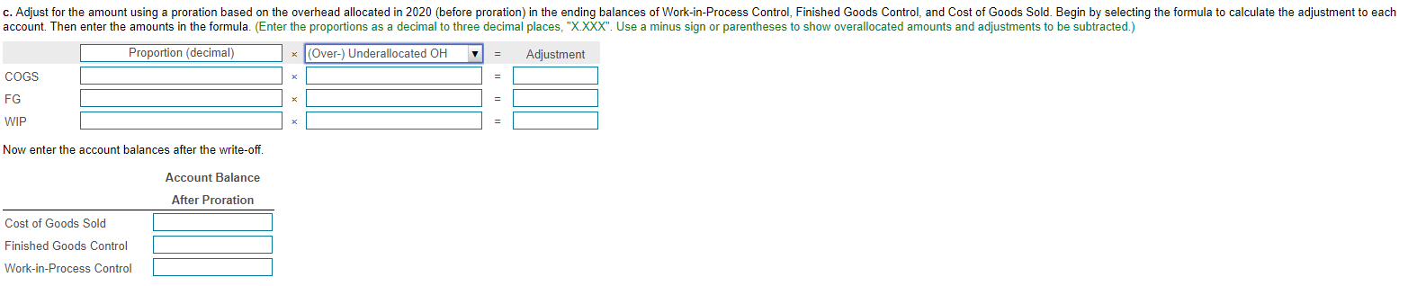 overallocated overhead) are as follows The Solar Radiator Company uses a normal-costing