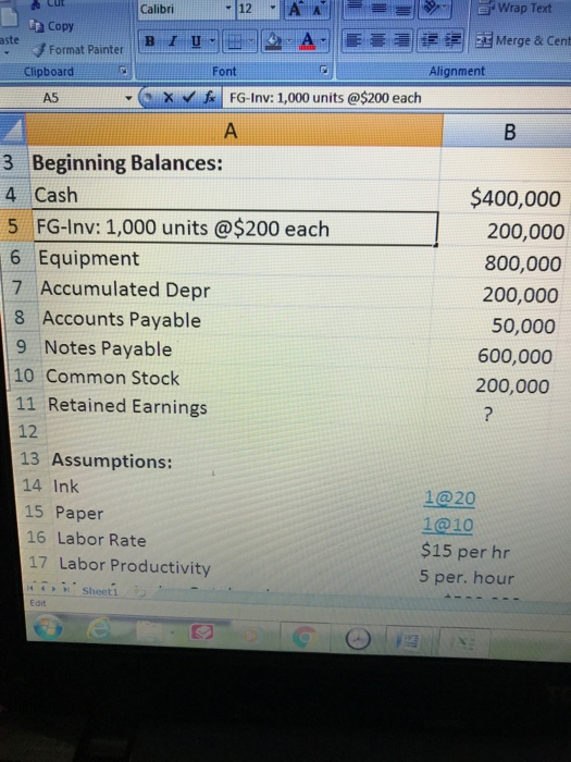  " Wrap Text Calibri ta Copy Format Painter IB 1 2.