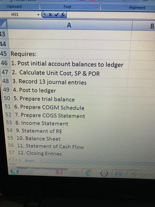 50,000 600,000 200,000 5 FG-Inv: 1,000 units @$200 each 6 Equipment 7