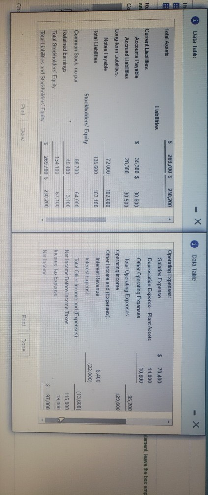 Data Table Grand Tree, Inc. Comparative Balance Sheet December 31, 2018 and