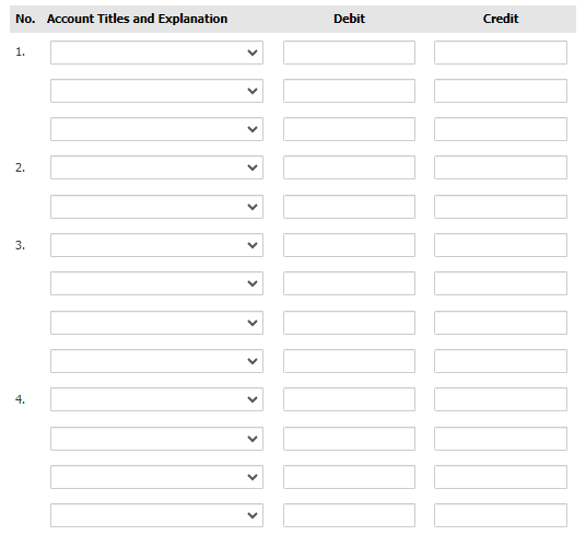 balances and income ratios in Sheridan Company are as follows. No. Account