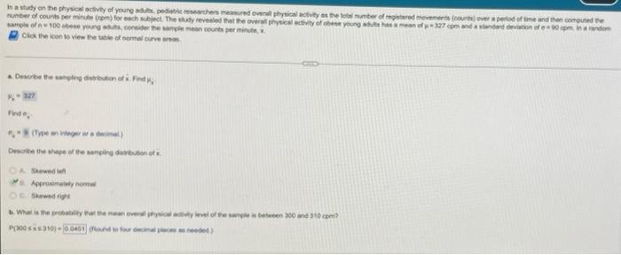 part D part c In a study on the physical active of