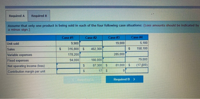 the eight case situations below. Each case is independent of the others.