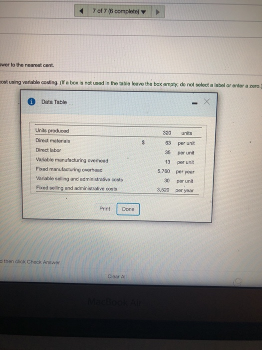 the nearest cent. ACCT 2102-04 Online Prin of Managerial Accounting Najaah Mahdi&1
