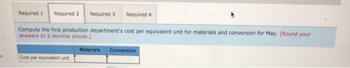 in production departments. All of the material that is used in the