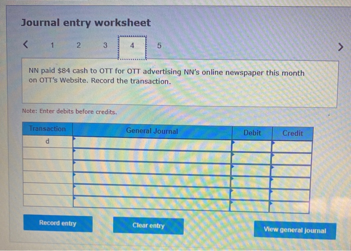 this month, for $210 on account. C. NN collected $855 cash from