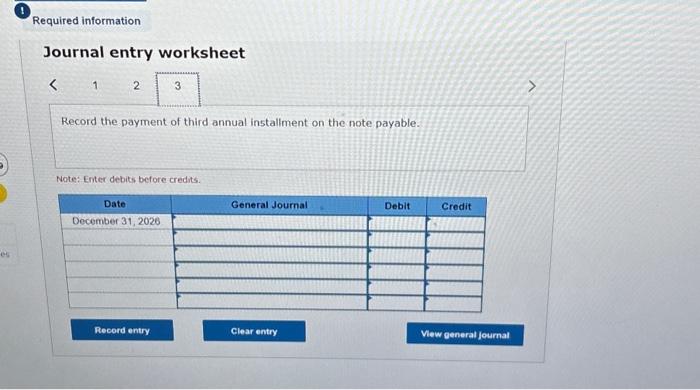 31 of each year. The payments include interest at a rate of