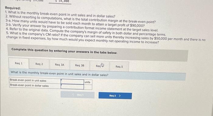 that only one product is being sold in each of the four