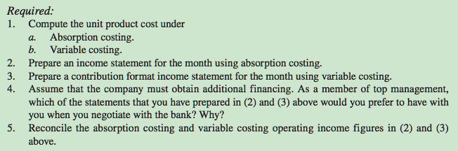 Zurgot Inc. has just organized a new division to manufacture and sell