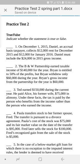 17.d g24 10:46 AM Practice Test 2 spring part 1.docx Saved
