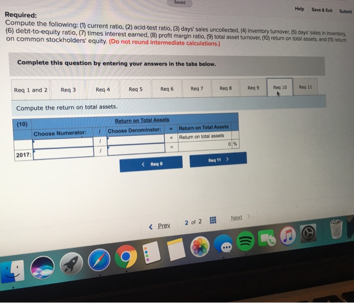 of Cabot Corporation follow. (All sales were on credit selected balance sheet