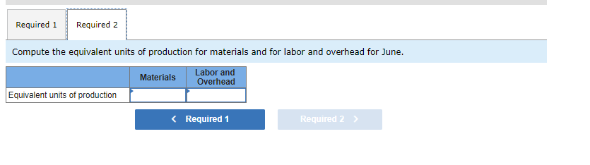 Highlands Company uses the weighted average method in its process costing system.