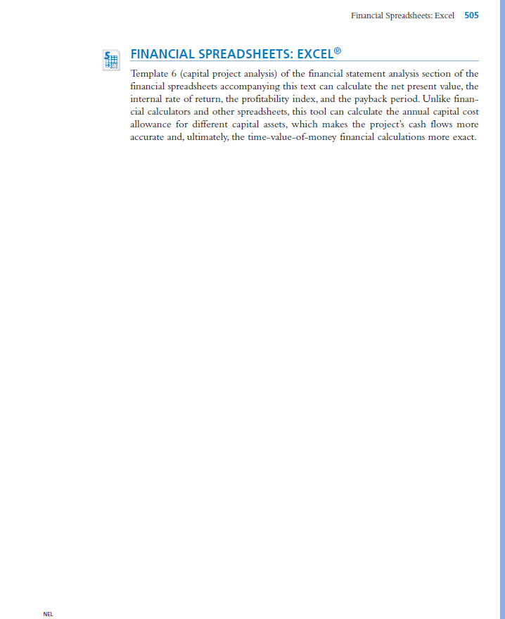 Koplaye Instruments Inc. is considering investing more than $5.8 million in the