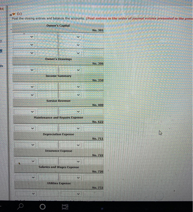 statement columns of the worksheet for Blossom Company are shown as follows: