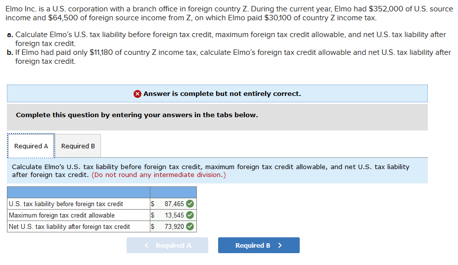 what is the right answer for required B other than these two