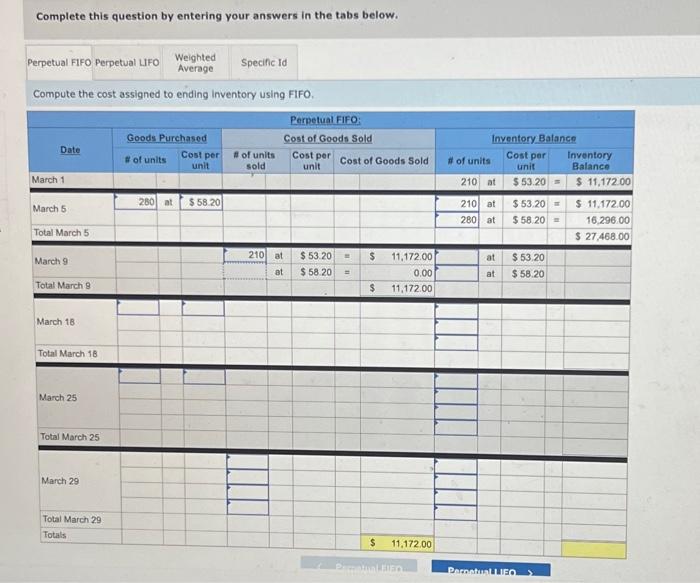 entering your answers in the tabs below. Compute the cost assigned to