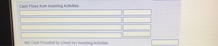purchase of equipment Decrease in current liabilities Increase in current assets other
