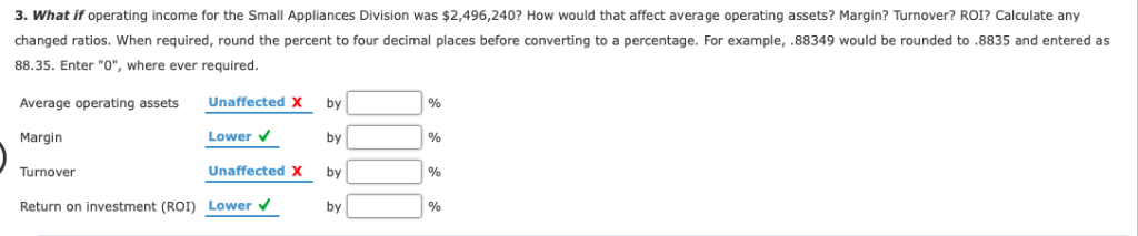 Inc., provided the following information for two of its divisions for last