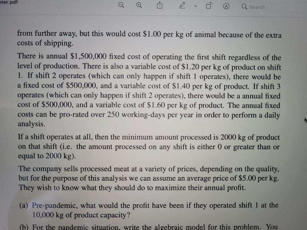 Help Winter.pdf Q Search 3. (20 marks) Before the COVID-19 pandemic, a