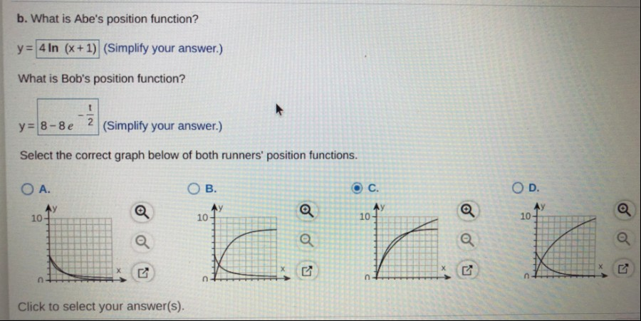running at velocities u)miles per hour and vo)-4 4 t+ 1 1/2