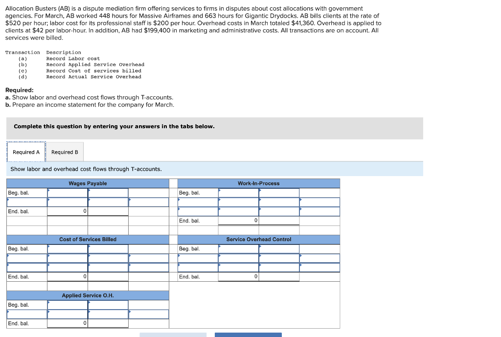Allocation Busters (AB) is a dispute mediation firm offering services to