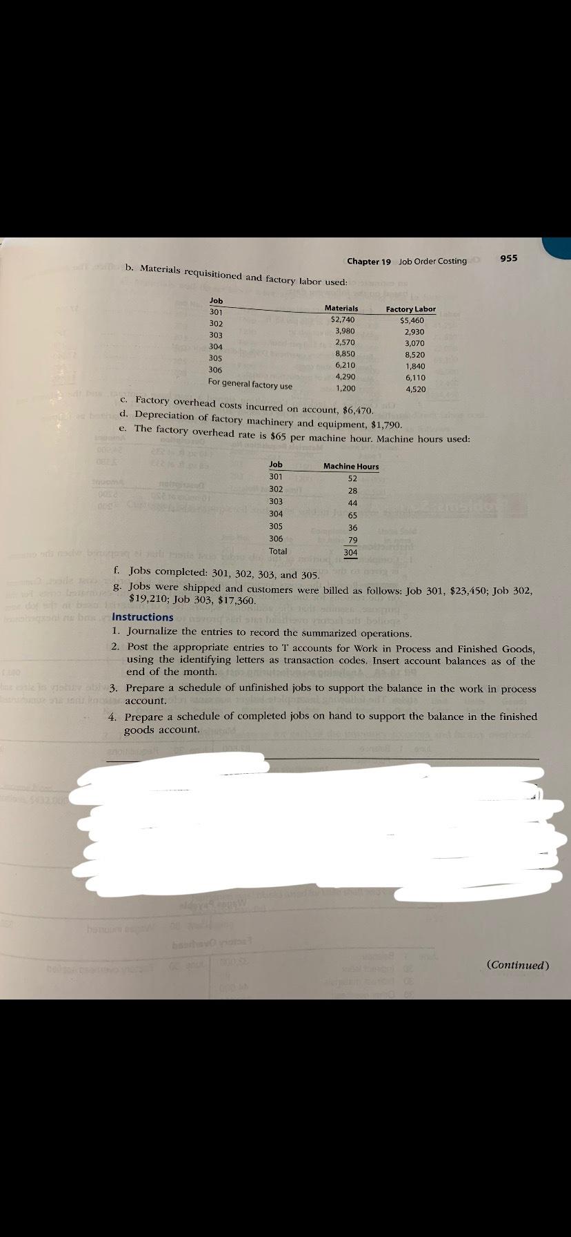 letters A-G. Series OB. PR 19-2A Entries and schedules for unfinished jobs
