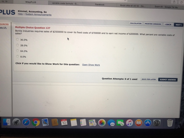 you And Low Level Kimmel, Accounting, 6e Help I MENT RESOURCES Multiple