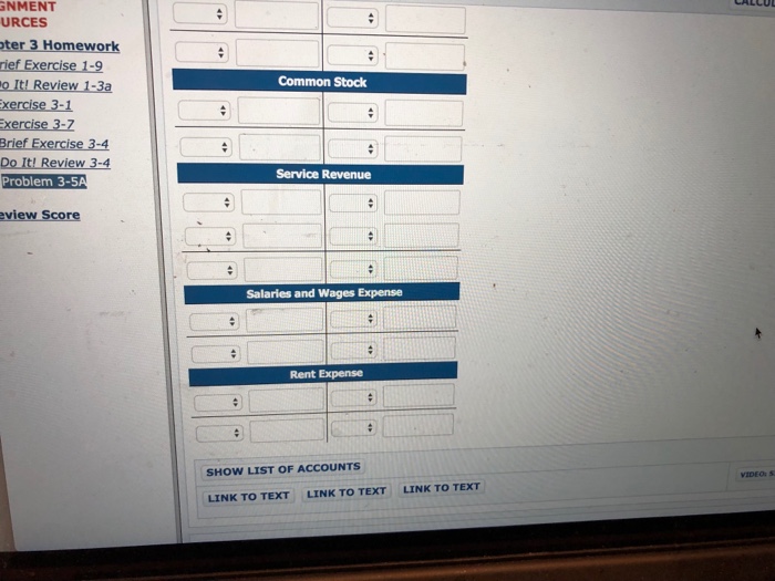 the operation of the business, these events and transactions occurred: Apr. 1