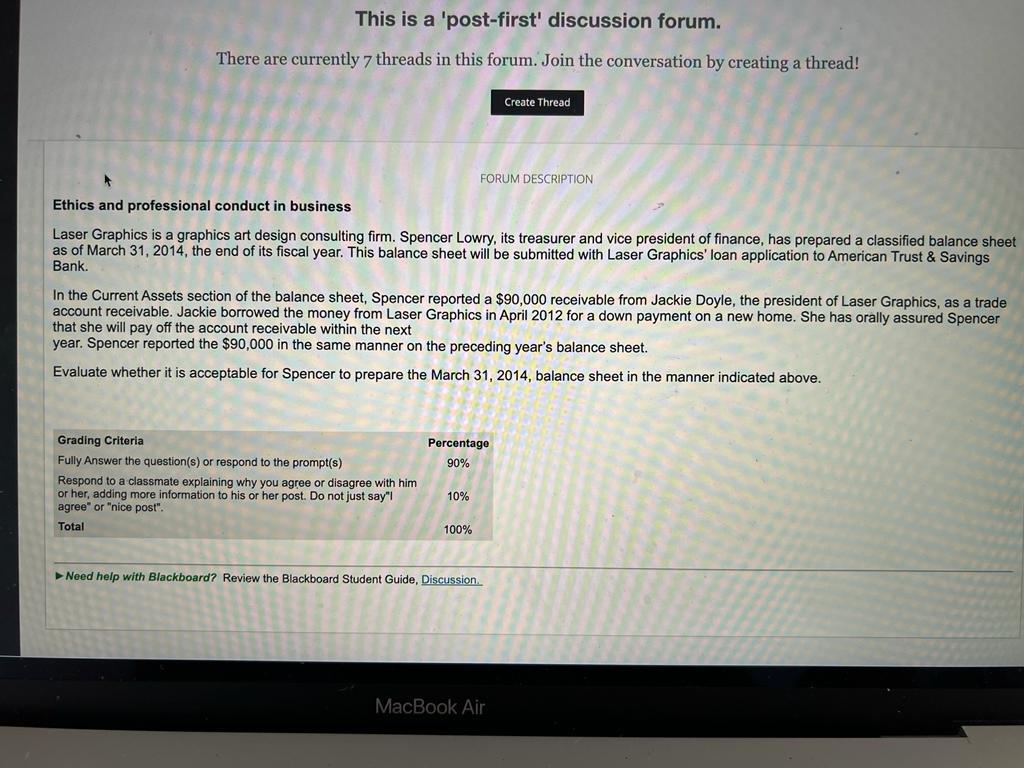  This is a 'post-first' discussion forum. There are currently 7 threads