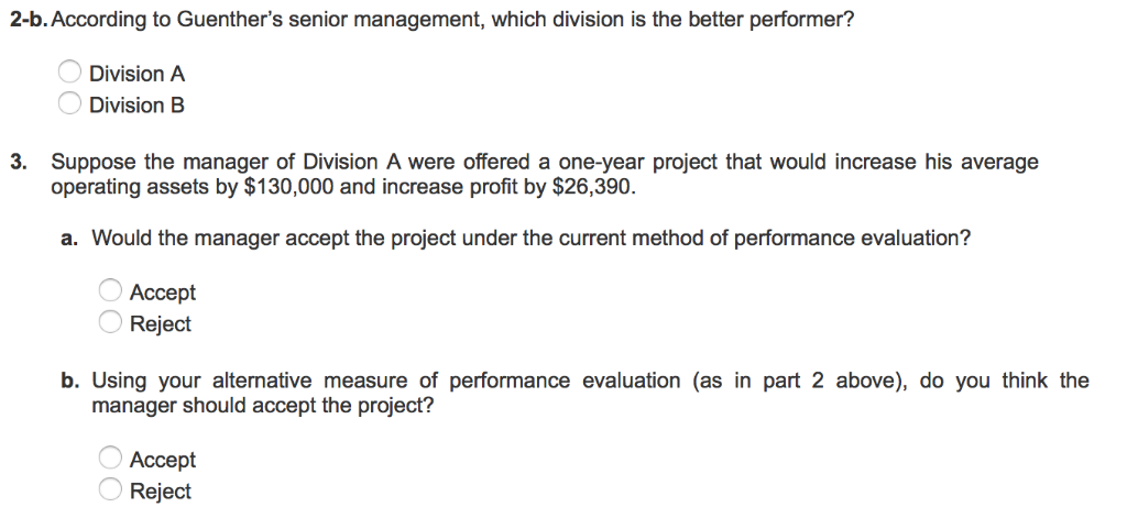uses the return on investment (ROI) measure to evaluate its managers. A
