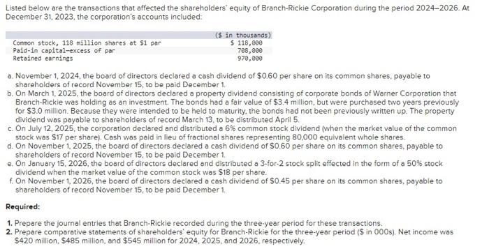  work shown, no written work plz thxs Listed below are the