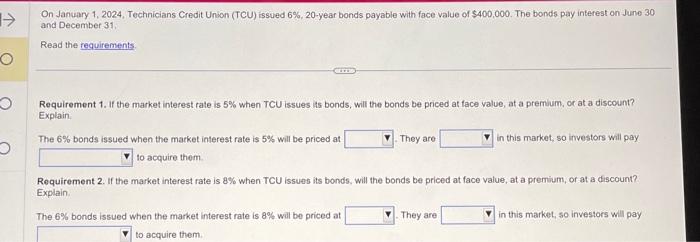 please please help me solve this!! On January 1, 2024, Technicians Credit