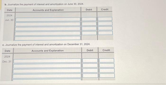 bonds pay interest on June 30 and December 31 . Read the