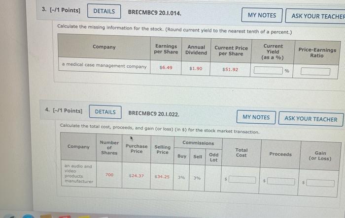  3. [-/1 Points] DETAILS BRECMBC9 20.1.014. MY NOTES ASK YOUR TEACHER