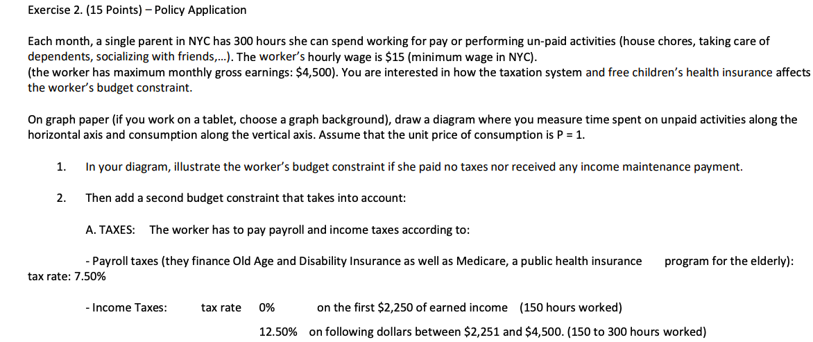  Each month, a single parent in NYC has 300 hours she