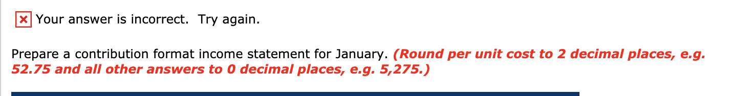 store's accountant prepared the following income statement for the month ended January
