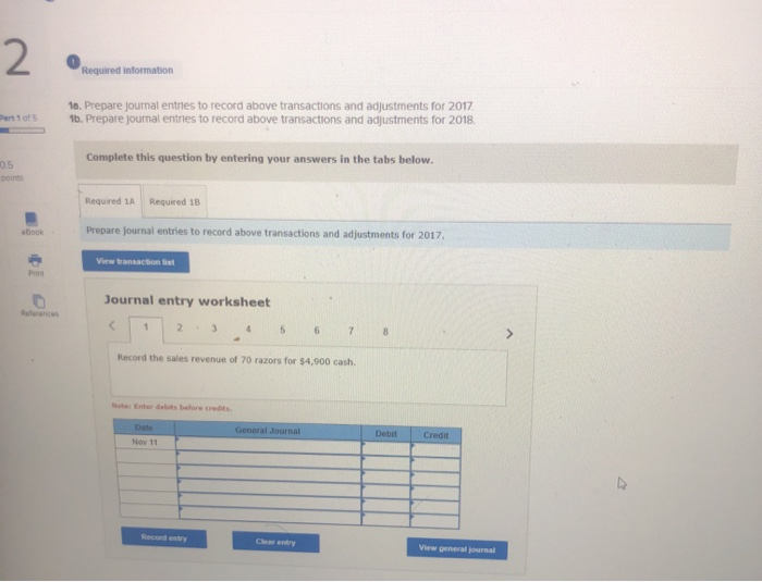 The following information applies to the questions displayed below 05 On October