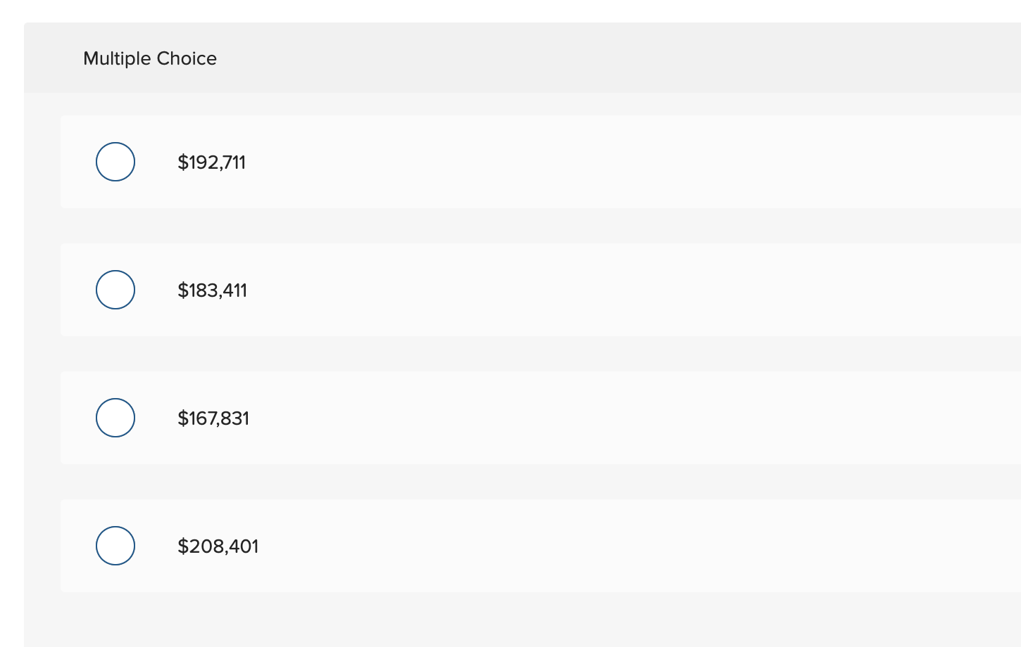 Data concerning the first processing department for the most recent month are