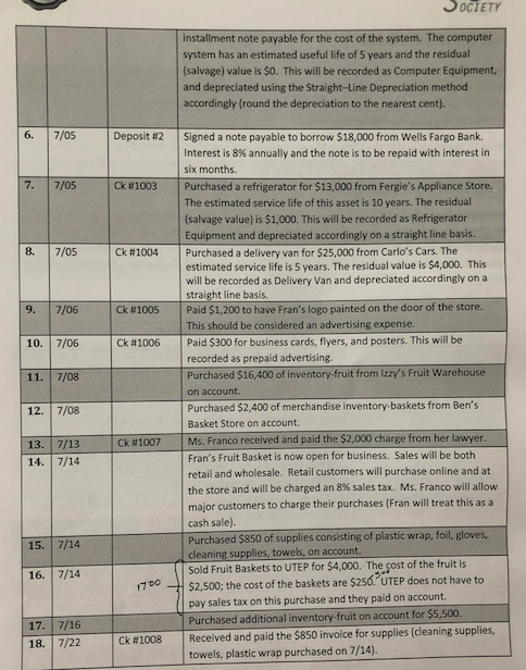the balances in the Adjusted Trial Balance prepare an Income Statement, Statement