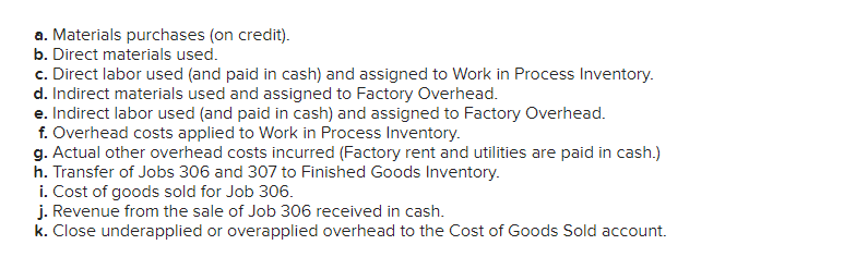 following costs for three jobs worked on in April. Additional Information a.
