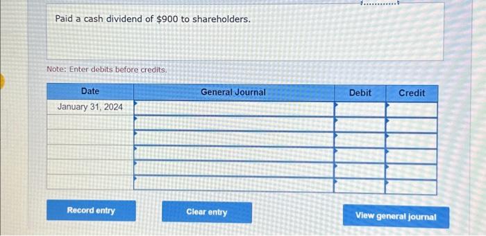 $5,100. Record the sale. Note: Enter debits before credits. Purchased equipment on