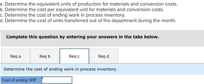 in process Percent complete with respect to materials Percent complete with respect