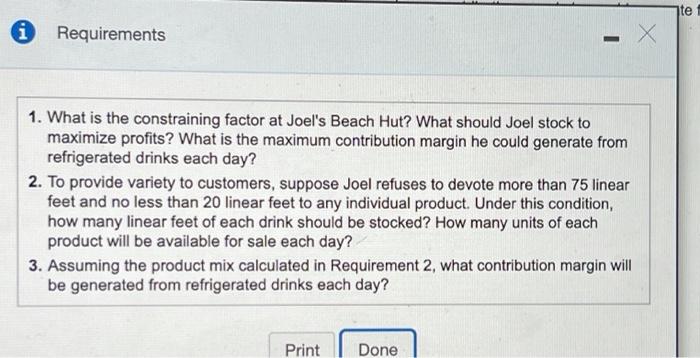 cold drinks: 1. Right - Cola in 12-oz. cans for $1.55 per