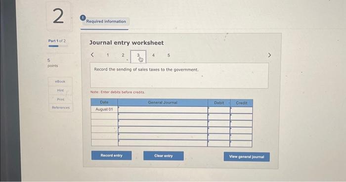 The sales tax rate is 4. On Augist t, Piper sent the