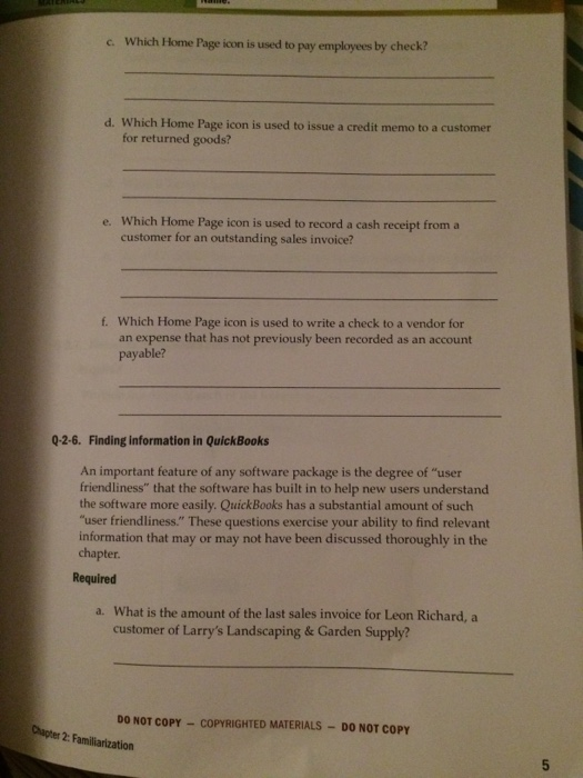 4. Sales and cash receipts (Customers in QuickBooks) Purchases and cash disbursements