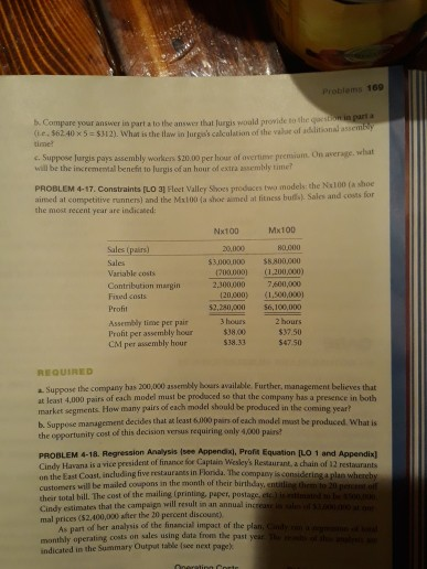  169 Problems b. Compare your answer in part a to the