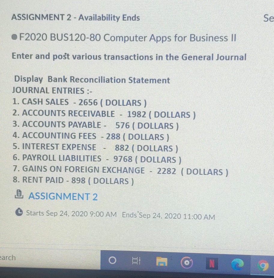  i need manual statement pls ASSIGNMENT 2 - Availability Ends Se